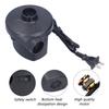 Electric Air Pump ABS Air Inflator Pump with 3 Nozzles Portable and High Effiency for Swimming Ring Air Bed