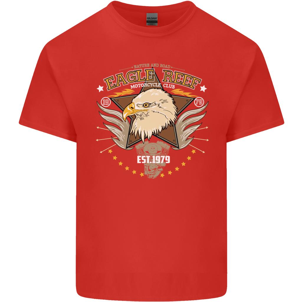 Eagle Reef Motorcycle Motorbike Biker Unisexs Light Cotton TShirt