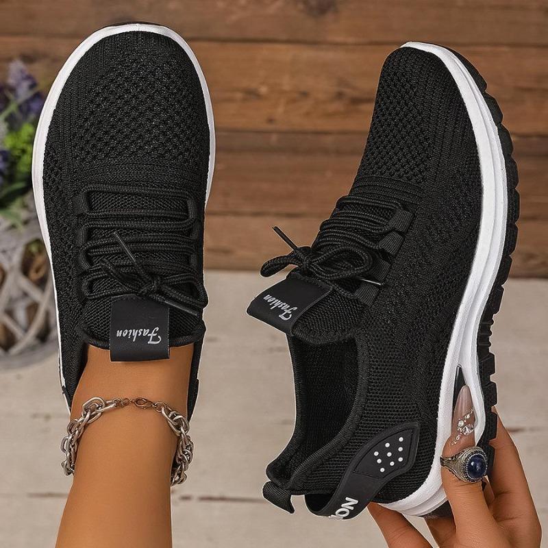 New Breathable Women's Shoes, Large-sized Comfortable Soft-soled Running Shoes, Casual Sports Shoes