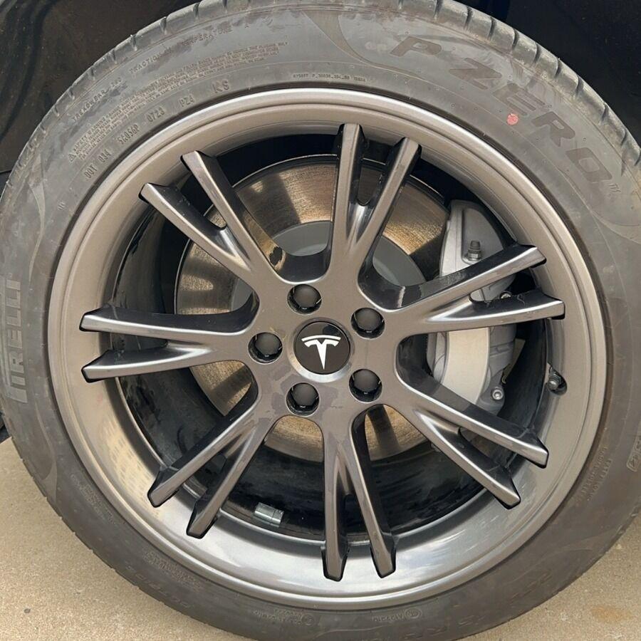 AEQTV1 5PCS 27PCS 31PCS For Tesla Model3 S/X Y Juniper Car Wheel Hub Cover Rim Center Cap Decoration Accessories Cybertruck Roadster