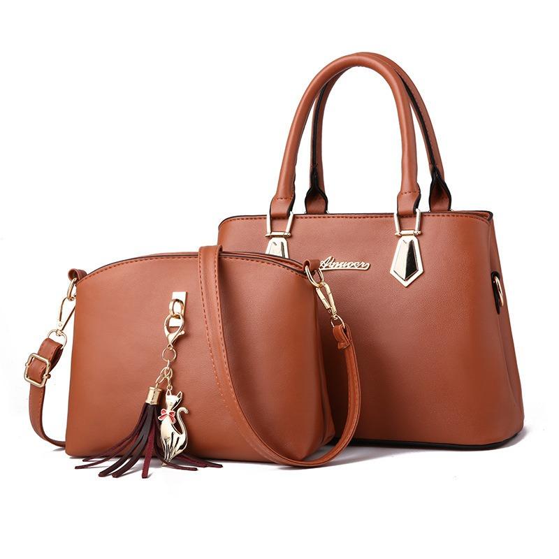 New child and mother fashion portable shoulder bag, one large-capacity two-piece set, women's bag, women's bag.