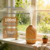 Wood Grain Seven-Color LED Aroma Diffuser & Humidifier for Home & Desktop