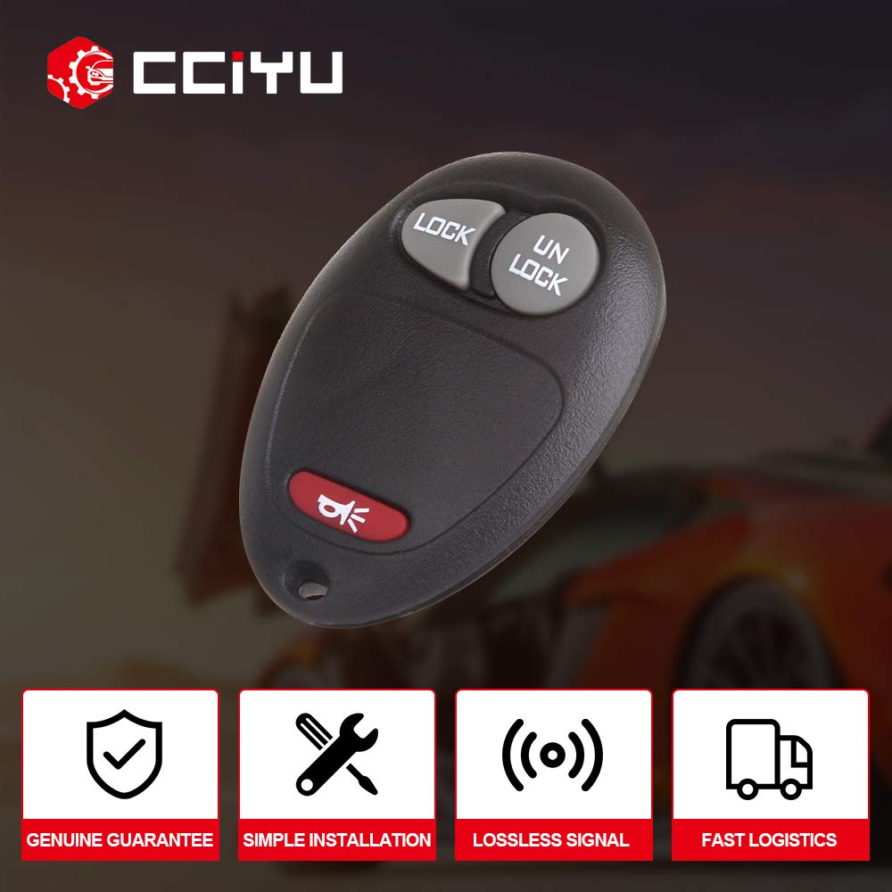 Cciyu 2pcs Replacement Keyless Entry Remote Fob for Chevrolet Venture Hummer H3 H3T GMC