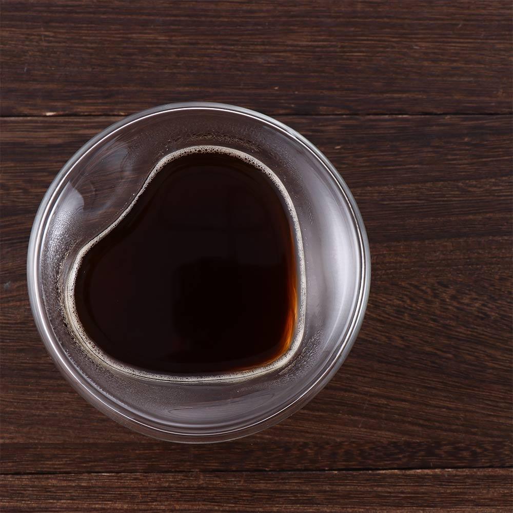 Drinkware Glass Cup for Juice Milk Kitchen Dinking Glasses Tea Cup Insulated Glass Cup Coffee Mug