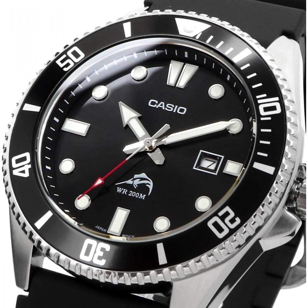 Casio Diver Watch Mdv 106 Series Black Silver Mdv 106 1av