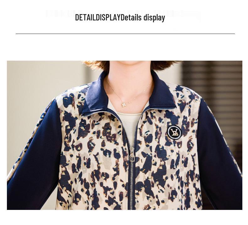 2025 Herbst Tie-Dye Jacke Trainingsanzug für Frauen mittleren Alters - Lässiges Set