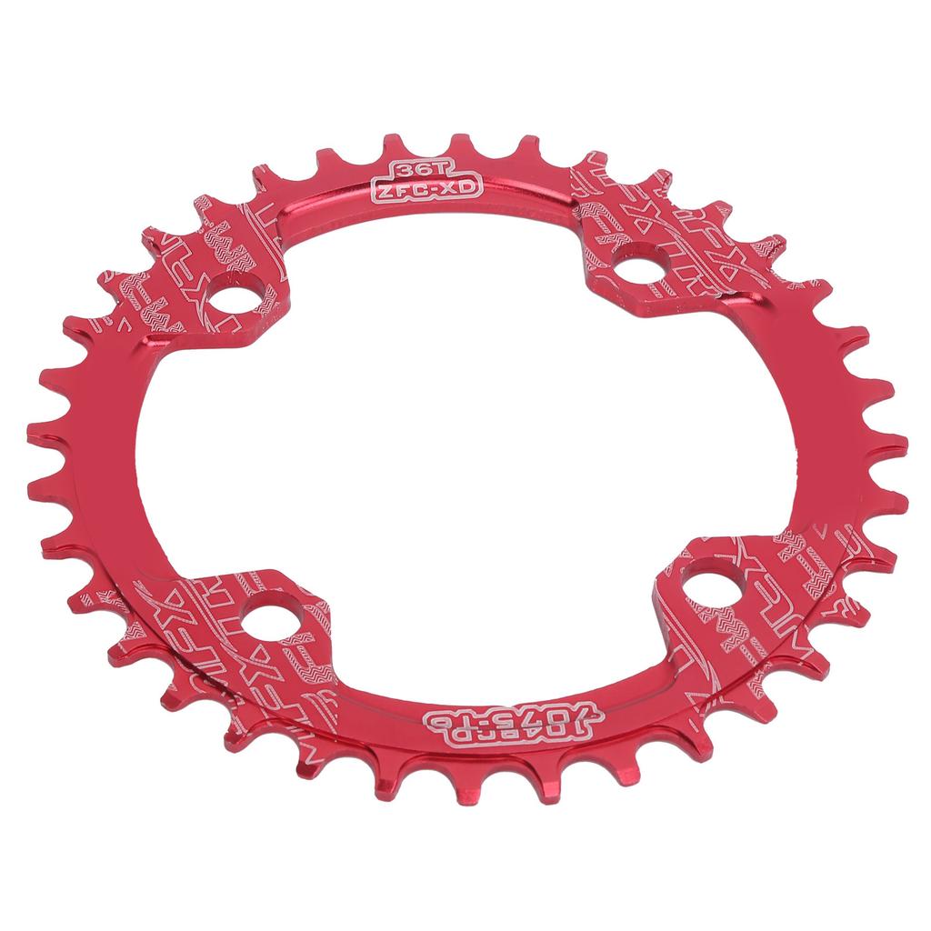 FMFXTR 104BCD Crankset Chainring Aluminum Alloy Positive and Negative 36T MTB Bicycle ChainringRed
