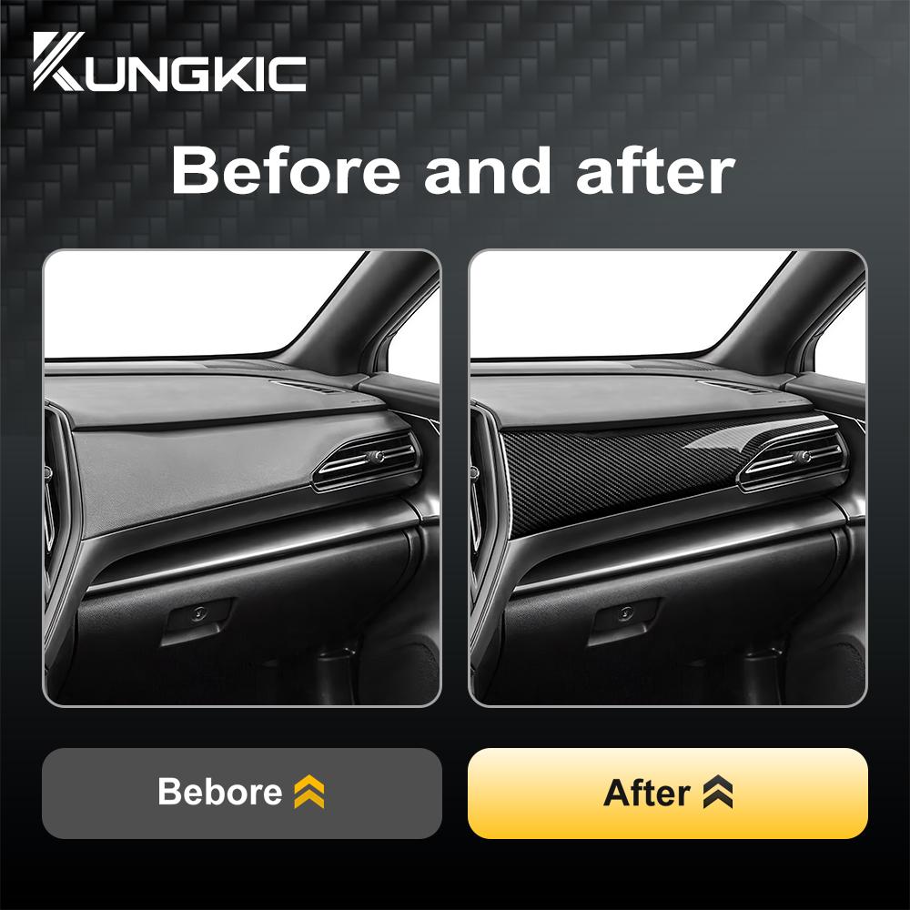 Real Hard Carbon Fiber Sticker For Subaru Crosstrek Impreza 2025 WRX/WRX STI 2025 2025 Co-Pilot Dashboard Panel Interior Trim