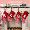 Colorful And Cozy Christmas Stockings With Cheerful Snowflakes For Children And Family
