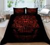 Bedding Set 3D Skull Printing Bedding Set Bedclothes Bed Three Piece Comfortable Pillowcase Polyester Quilt Cover