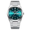 Watch with Luminous Day Stainless Steel Business Quartz Versatile and Stylish Perfect for or Boyfriend Gifts Men's Calendar, Function, Display,
