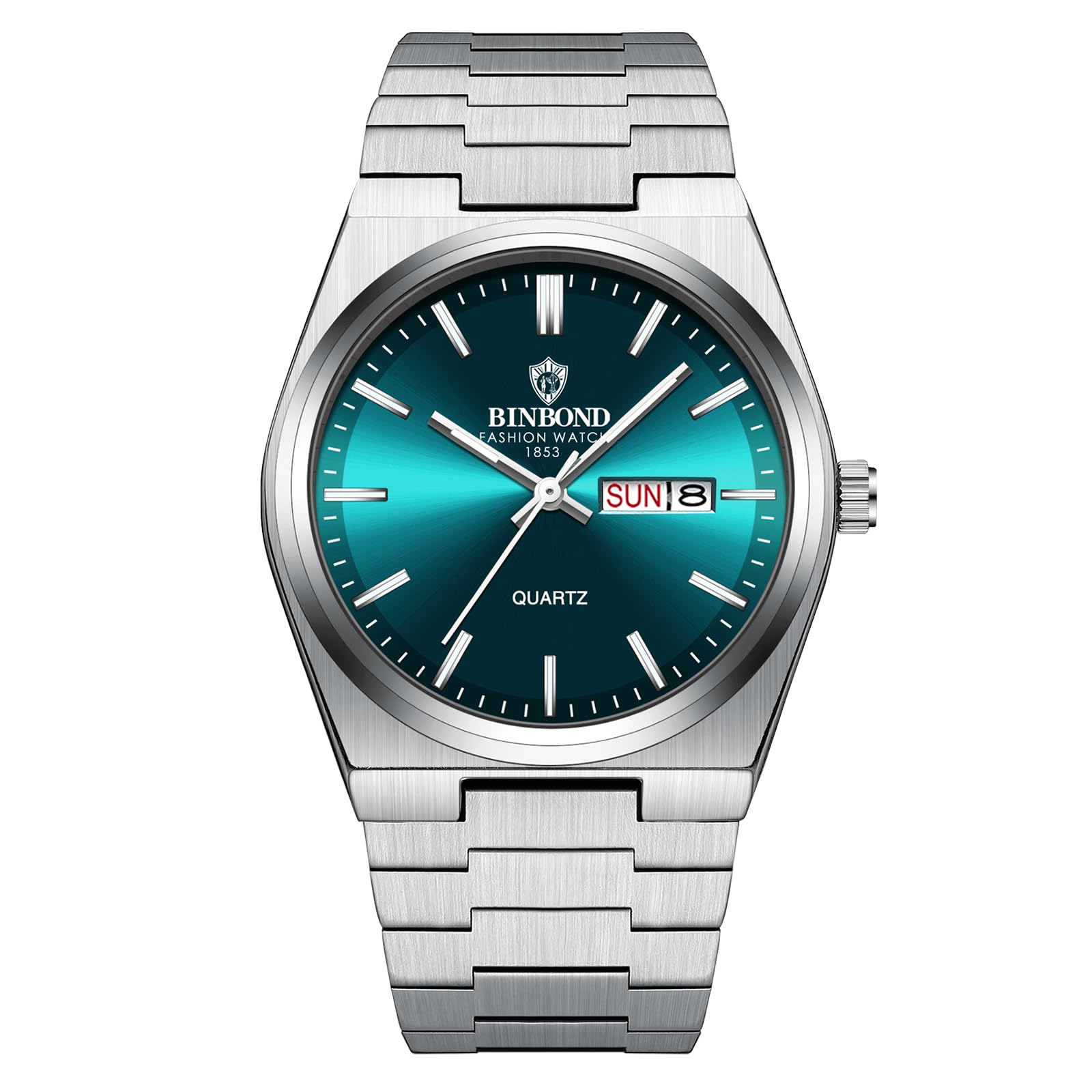

Men s Watch with Calendar, Luminous Function, Day Display, Stainless Steel Business Quartz Movement, Waterproof, Removable, Versatile, Stylish -