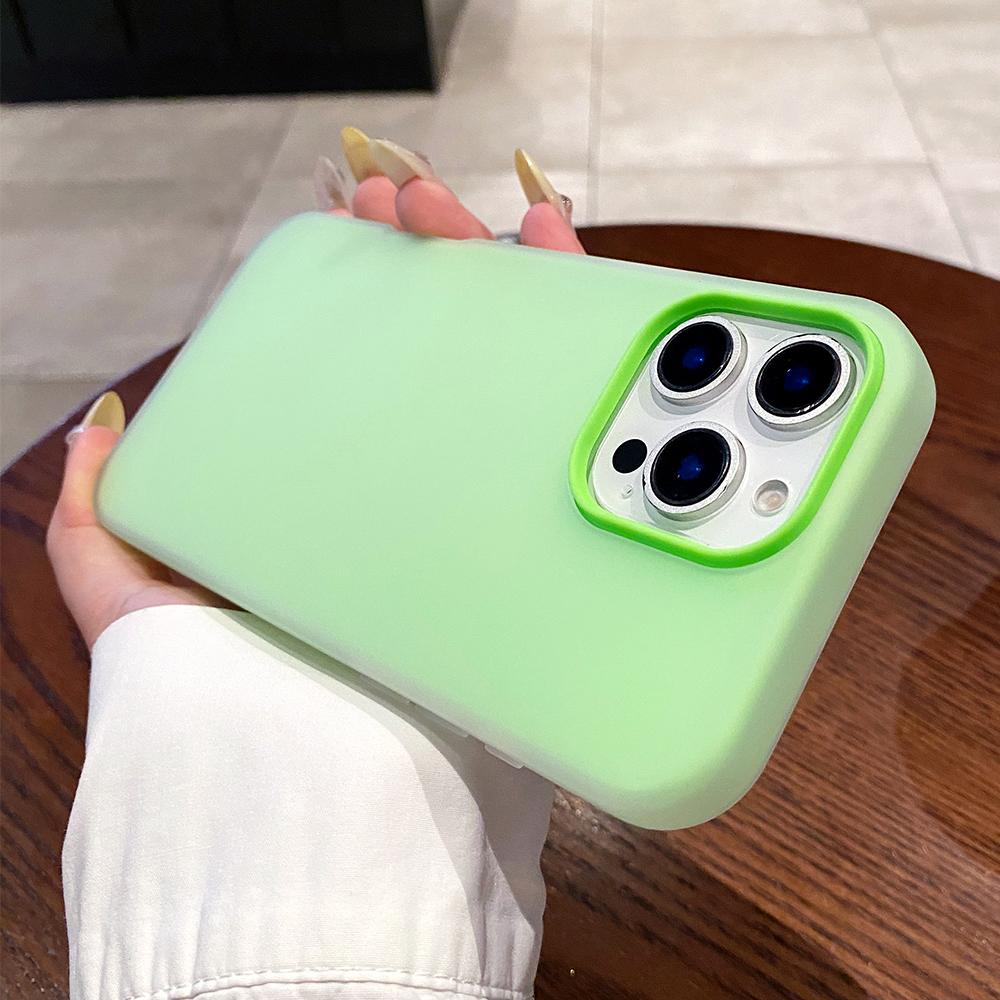 Colorful 2 in 1 Jelly silicone phone case for For Iphone 16 15 14 13 12 11 Pro Max Plus full shockproof clear soft armor back cover