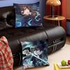 Anime Demon Slayer Muichiro Tokito Pillow Case Fashion Square Pillowcase Bedroom Sofa Room Ins Decoration Leisure