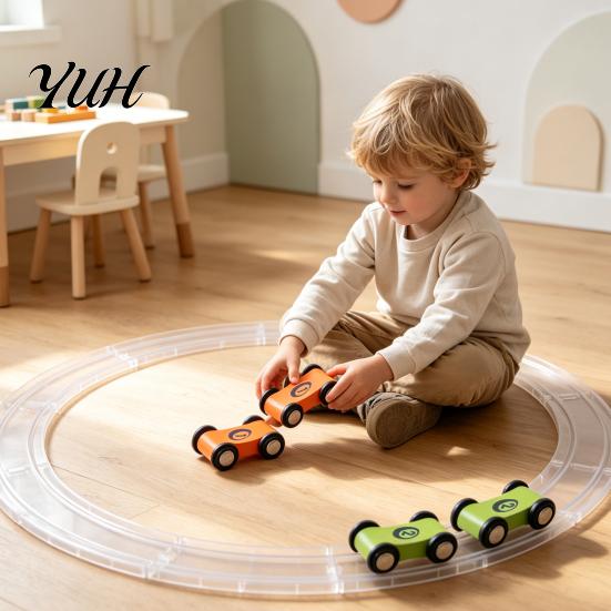 Lernspielzeug für Kinder Holz Mini Rennauto Kleinkinder, Rückziehfahrzeug mit Nummer Sicher Massivholz Vorschulfahrzeuge Kognition, Hand-Auge