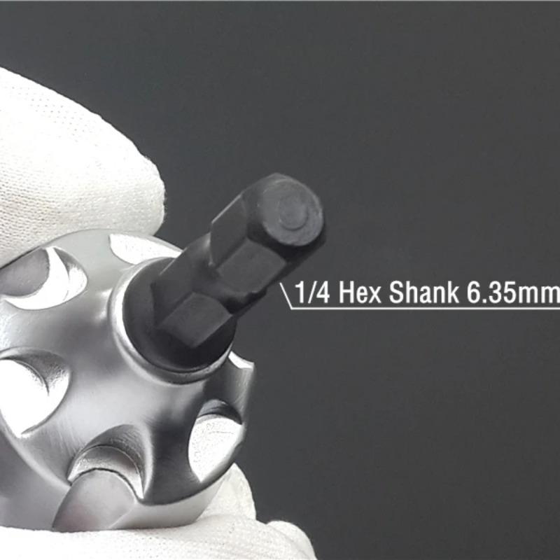 1pc 3-19MM Deburring External Chamfer Tool Stainless Steel Metal Drilling Tool Remove Burr Clean Bolt Tools Hex Tool Accessories