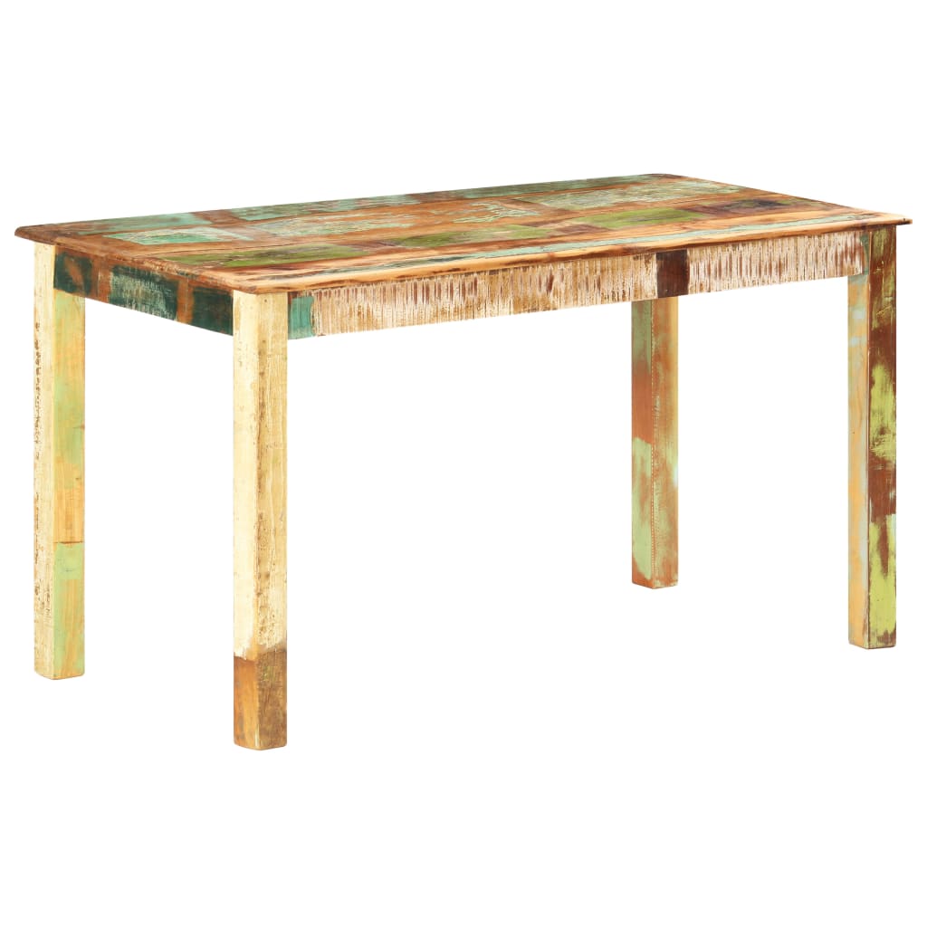 Dining Table Reclaimed Solid Wood 140 X 70 X 76 Cm