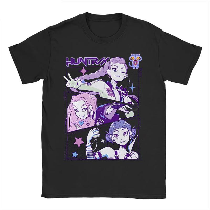 KPop Demon Hunters Printed Malaysian TK Hot Selling Fashionable Round Neck Children's T-shirt