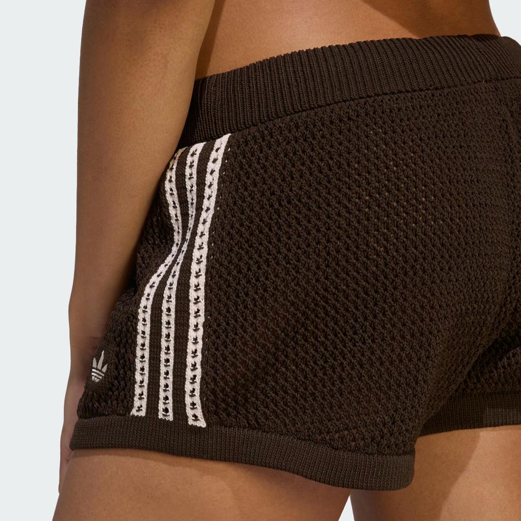 Adidas Originals Embroidered Knit Casual Shorts Women Shorts KE0197