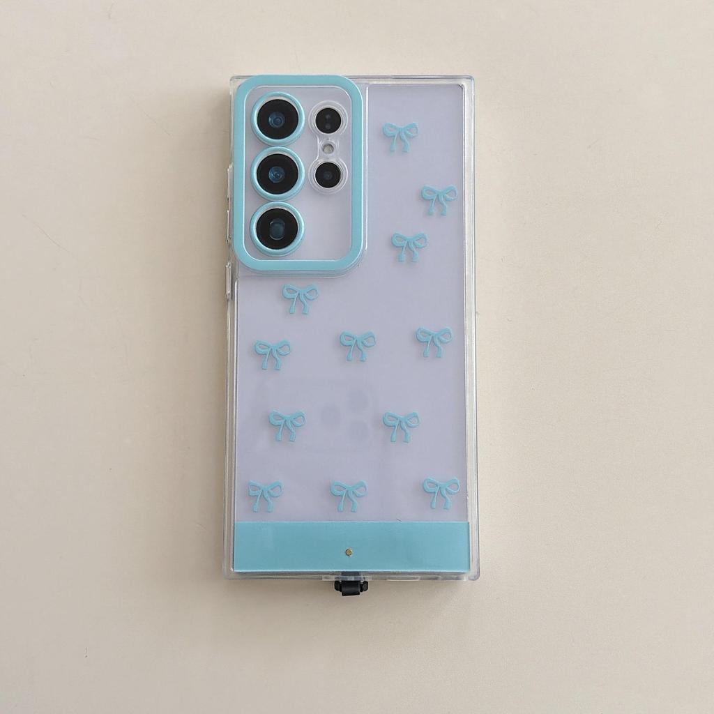 Cross Butterfly Bow Call Flash Case for Samsung S25Ultra - A56/A36/S26 Voice Control Drop-Proof Women's Case