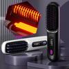 2 in 1 Hair Straightener Curling Brush LCD Digital Display Constant Temperature Hair Care Anti-Scald Nano-Ceramic Styling Tool