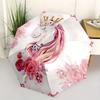 Magical Unicorn Floral Crown Sticker Decal for Kids Room DecorUmbrella, Portable 3-Fold Compact Umbrella for Men & Women Gift