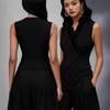 Spring European and American temperament elegant edge vest slim sleeveless V-neck commuter women's clothing