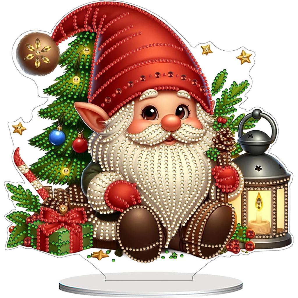 2D Flat DIY Table Top Diamond Painting Ornament Kits 5D DIY Diamond Art Tabletop Decorations for Home Office Desktop Decor