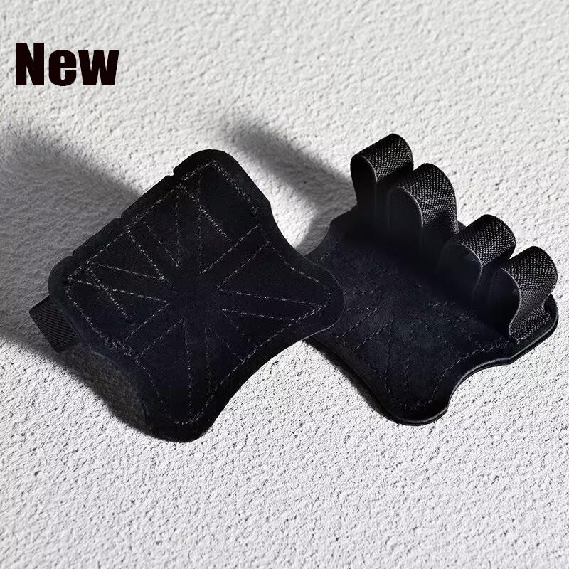 

Cowhide Gym Gloves Anti-Slip Weight Lifting Pads Deadlift Belt Crossfit Fitness Gloves Palm Protection Workout Gear 1 pair Black