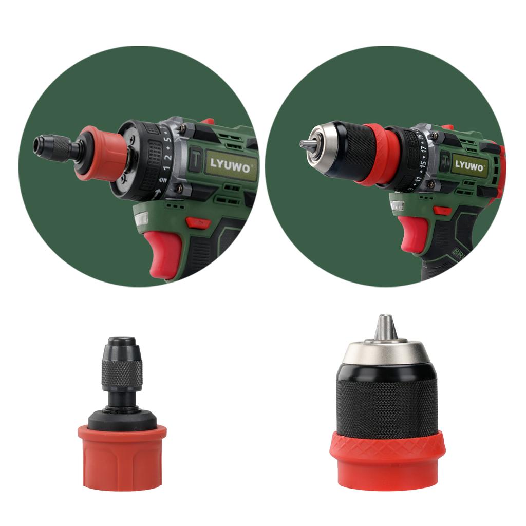 LYUWO Brushless Driver Multi Functional Lithium Electric Drill High Torque Charging Hand Drill Screwdriver Tool Dual Use Clamp