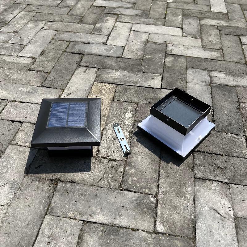 Solar 6-LED Warm White Pillar Light