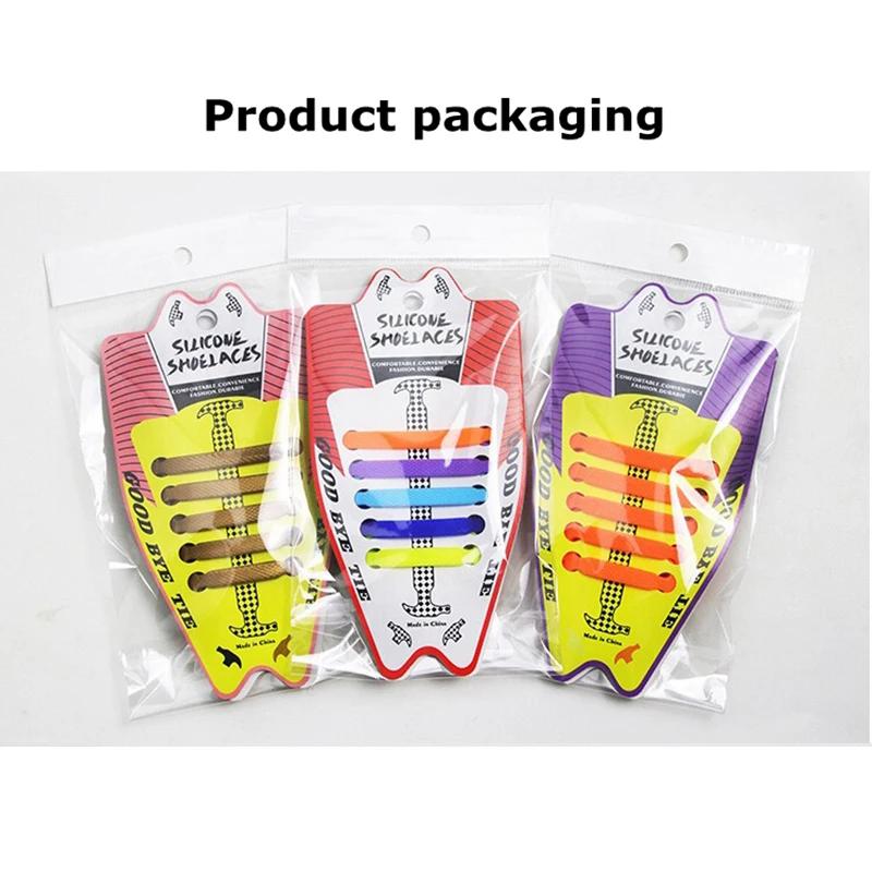 10 Stück/Set Elastische Silikon-Schnürsenkel Kinder Sport Laufen Keine-Krawatte-Schnürsenkel Alle Sneaker Schuhschnürsenkel Passform Riemen Schnürsenkel