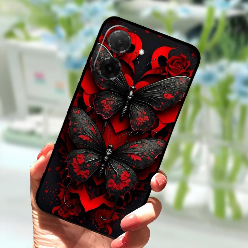 Custodia Morbida Per Xiaomi Redmi A5 4G Silicone TPU Nera Copertura Protettiva Per Telefono Per Poco C71 4G Design Popolare Bumper Ammortizzanti Borse
