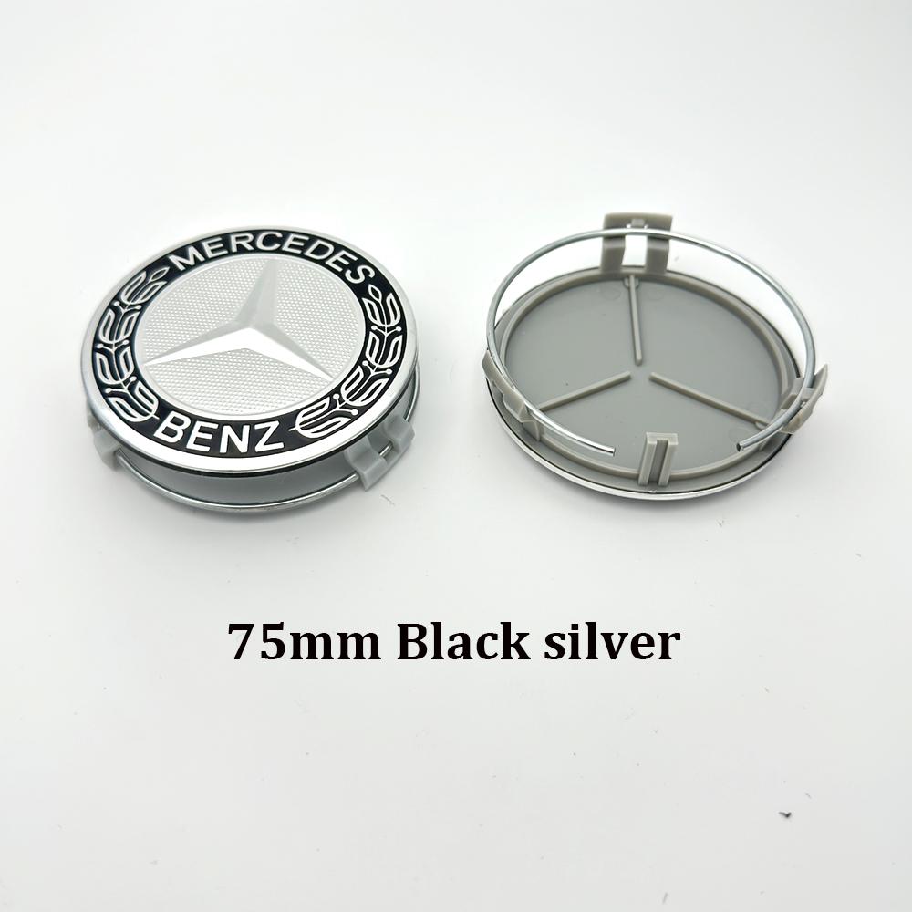 2026 Hot 4PCS 75mm Car Wheel Center Hub Caps Cover For Mercedes Benz AMG B/C/E/S Class W204 W211 W205 W212 W203 W213 W124 Car Accessories