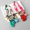 Stylish Floral Scarf Necklace With Neck Wrinkle Coverage Soft Comfortable Blend Fabric Jewelry for Everyday or Vacation