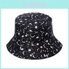 European American Starry Moon Pentagram Printed Fisherman Hat Sunshade Sun Hat Outdoor Trade Hat Men And Women