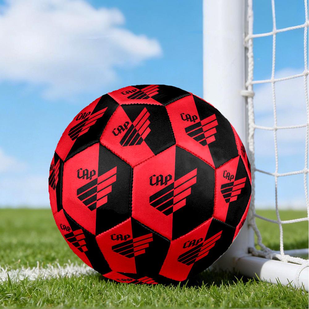 Red And Black Sport Emblem Printed Size 5 Soccer Balls, High-Quality, Anti-Slip, Protective Football, A Unique Gift , Birthdays, Christmas Gifts