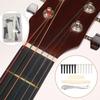 12 Pcs Acoustic Guitar Bridge Pins with Bridge Pin Puller Remover & Guitar Bridge Saddle Nut, Replacement Parts and Accessories