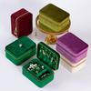 Flannel Jewelry Box, Jewelry Storage Box, Double-layer High-grade High-grade Anti-oxidation Jewelry Box.
