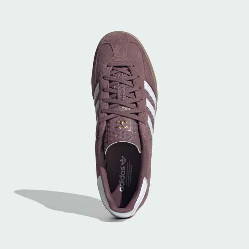 IH5483 Adidas Originals Gazelle Indoor Shadow Fig Cloud White Gum (Men's)