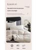 A-Class Cotton 3-Layer Gauze Bedding Set: Duvet Cover, Bed Sheet, Pillowcase - 4-Piece High-End Set