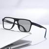 Sports Oversize Photochromic Myopia Glasses Trendy Square Color Changing Sunglasses for Men Women Fashion Near Sight Eyewear