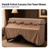Velvet Piano Cover Dust-Shield for Home Music Rooms, Living Rooms