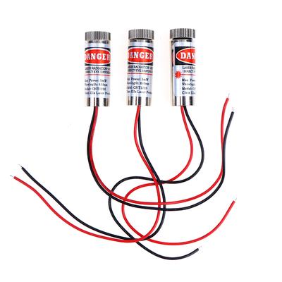 Módulo Laser 650nm 5mW Ponto/Linha/Cruz Cabeça Laser Tubo Laser 3V-5V Cabeça Laser Pontilhada Usado Para Ponteiros Laser de Luz Vermelha