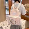 Schultasche niedlicher Cartoon Ins Japanische transparente Schmerzbeutel Große Kapazität Schultasche Einfach und vielseitig Highschool-Schülerrucksack