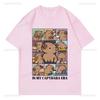 In My Capybara Era TShirt Men Casual Clothing Fashion Y2k Short Sleeve Tshirt Summer Casual Loose Streetwear Printed TShirts