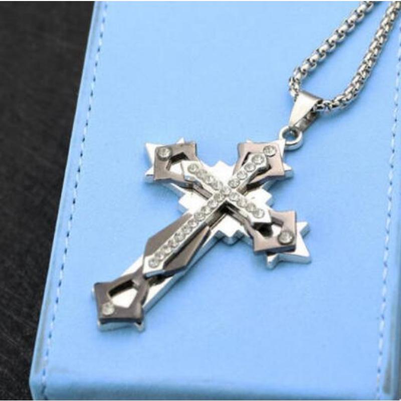 European and American Men's and Women's Trendy Pendant Jumping Di Long Titanium Steel Chain Hip Hop Necklace