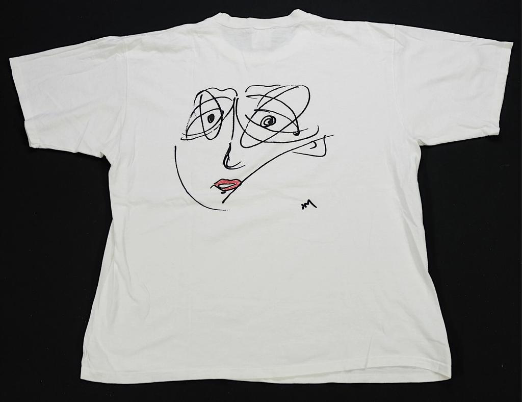 Rare VTG PLANET HOLLYWOOD Celebrity Edition Demi Moore Art T Shirt 90s White XL
