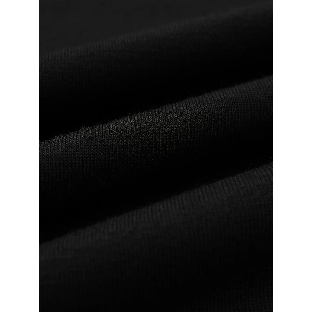 Herren T-Shirt mit Monddruck, Rundhalsausschnitt, Sommerbekleidung, Strickstoff für Erwachsene, Normale Passform