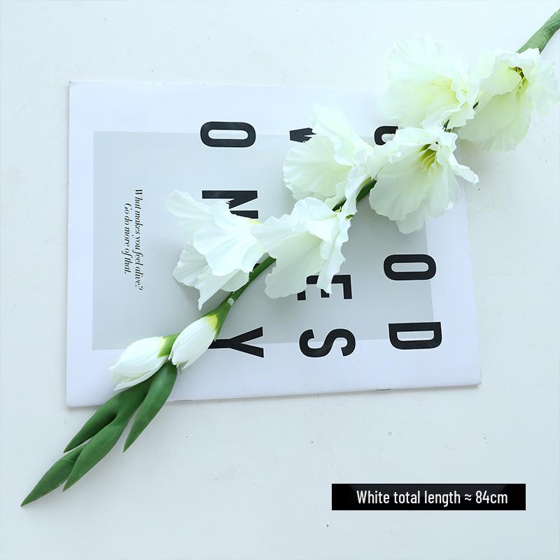 High-Quality Long-Stemmed Silk Gladiolus Artificial Flower for Home and Dining Table Decor